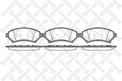 652 002B-SX STELLOX Комплект тормозных колодок, дисковый тормоз